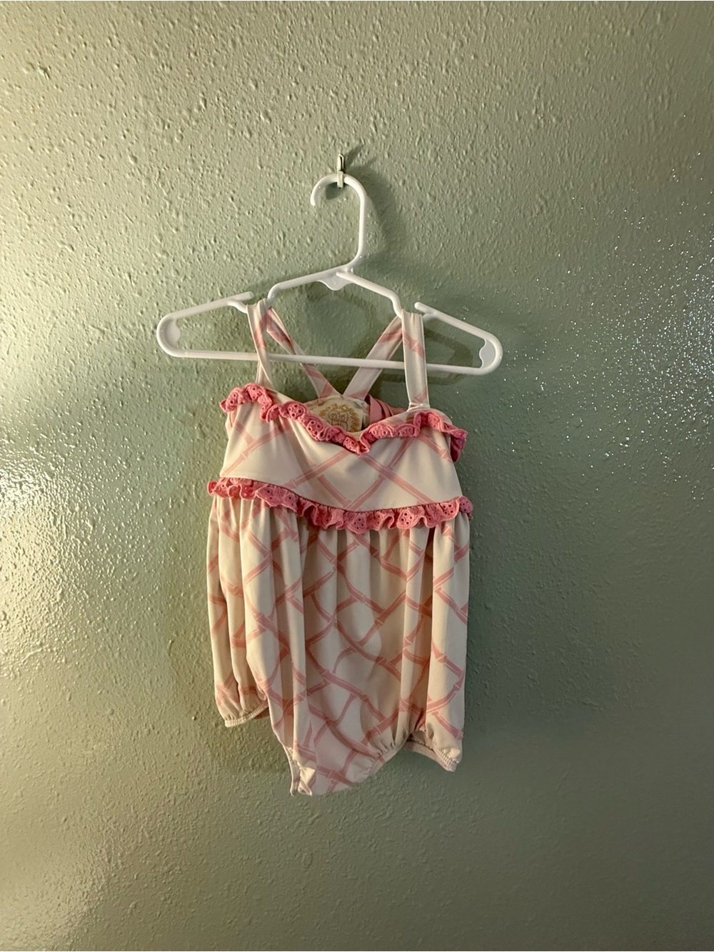 The Beaufort Bonnet Company Pink Ruffle One-Piece Swimsuit